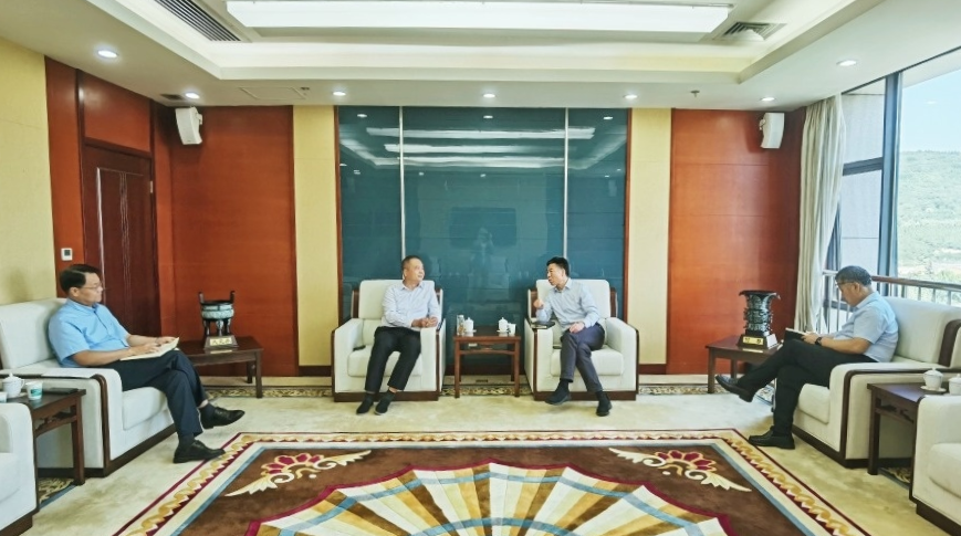 寶雞市長楊廣亭會見嚴鑒鉑董事長一行