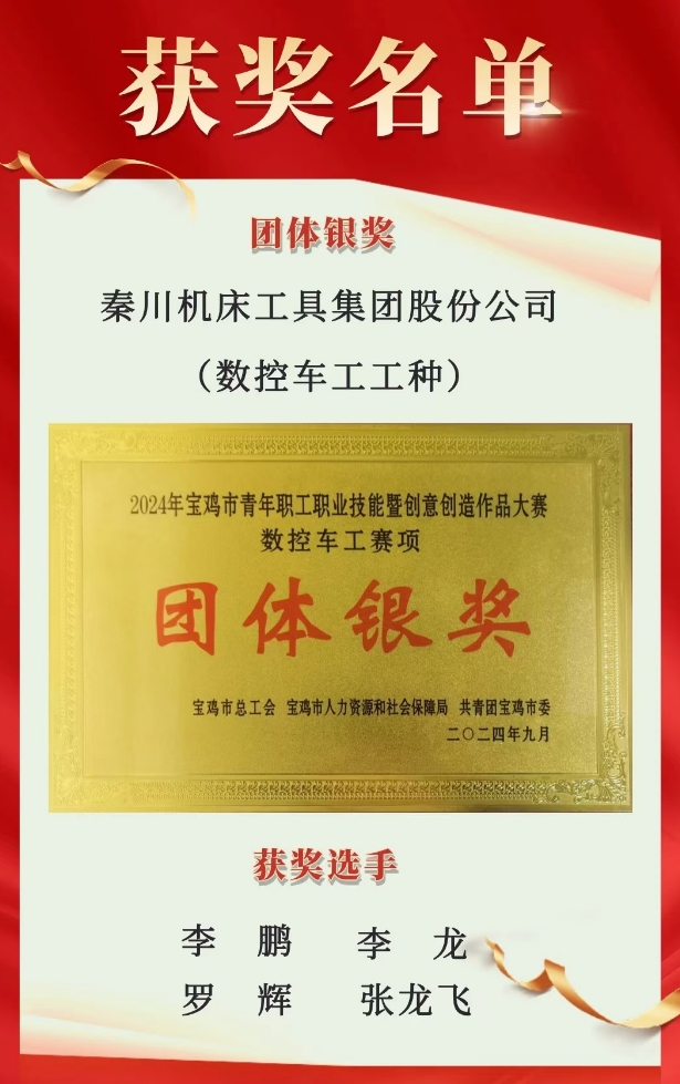 【群團工作】喜報！秦川青年在寶雞市青年職工職業(yè)技能暨創(chuàng)意創(chuàng)造作品大賽中斬獲佳績！